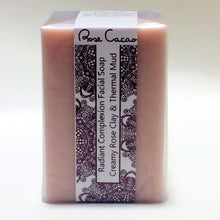 Cargar imagen en el visor de la galería, Rose Cacao THERMAL & ROSE CLAY Complexion Soap