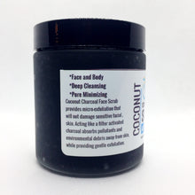 Cargar imagen en el visor de la galería, COCONUT CHARCOAL PURIFYING Face & Body Exfoliating Scrub
